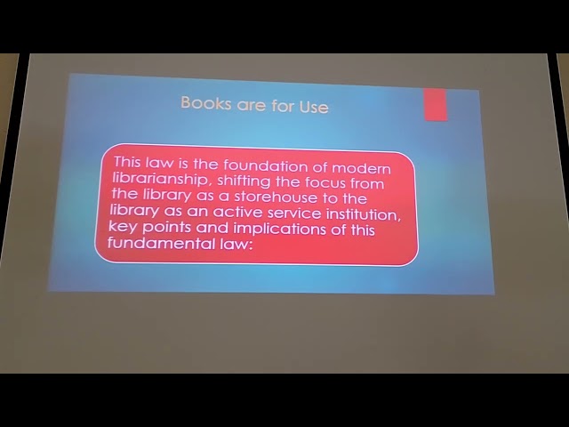 MITT | FIVE LAWS OF LIBRARY AND INFORMATION SCIENCE