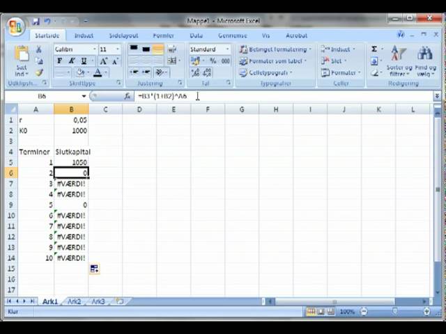 Excel   04  at låse celler