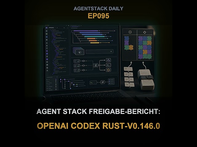 Folge 95: AgentStack Täglich: Agent Stack Freigabe-Bericht: OpenAI Codex rust-v0.146.0 | AgentSta...