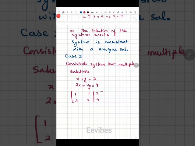 How to check if the given system of equations is consistent or not? #Gilbertstrang