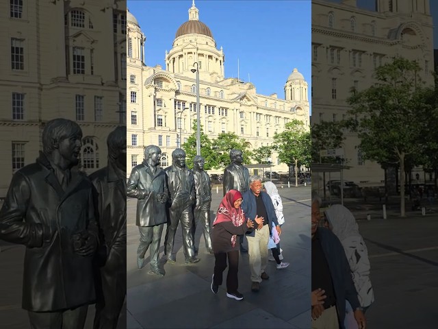 The Beatles Statue, Liverpool 🇬🇧 | Pier Head 4K HDR | No Talking