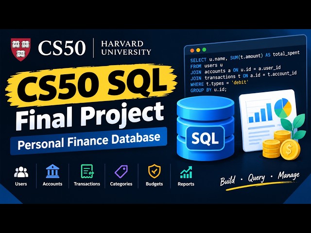 CS50 SQL Final Project — Personal Finance Database