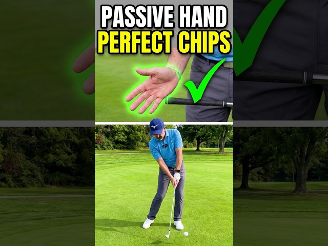 The secret to perfect chip shots is a passive trail hand #golf #golflife #chipping
