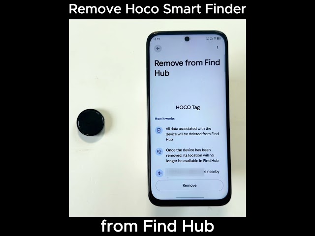 Remove Hoco Smart Finder from Find Hub