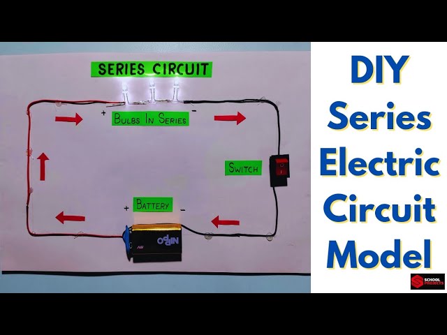 Working Model Of Series Electric Circuit For School Project/ DIY Series Electric Circuit Model