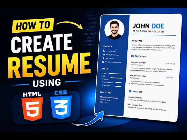 How to Create Resume using HTML and CSS