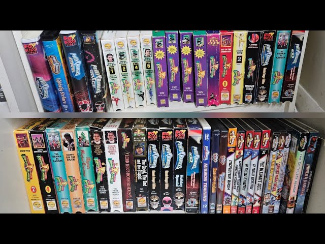 116-Item Power Rangers DVD & VHS Collection Update! Unboxing 21 NEW Items + Full Collection Tour