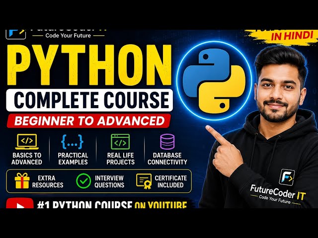 Python Programming Full Course in Hindi | Beginner to Advanced | Complete Python Tutorial 2026