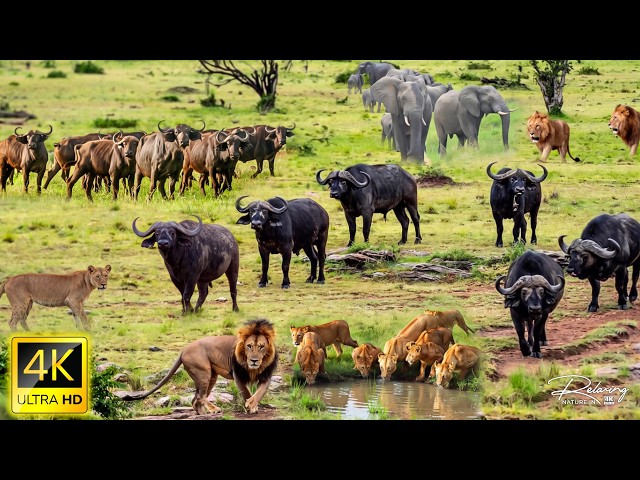 4K African Animals: Bwabwata National Park, Namibia - Scenic Wildlife Film With Real Sounds