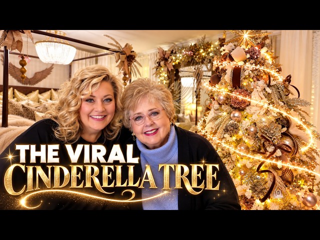 How to Make the Viral Cinderella Christmas Tree | Fairy Light Swirl Tutorial