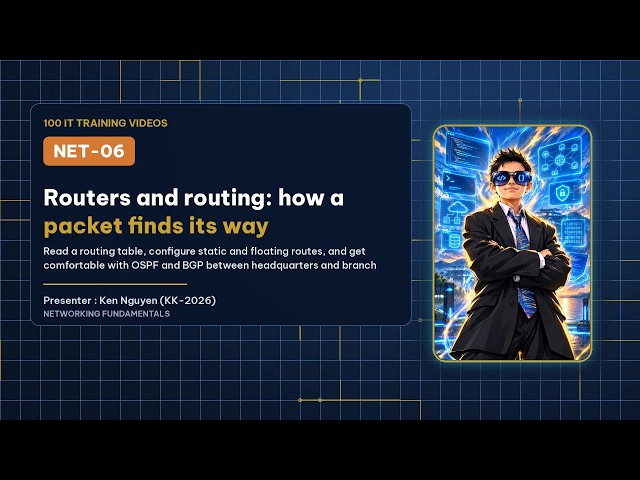 🧭 [IT Training 16/100] NET-06 | Routers and Routing: How a Packet Finds Its Way