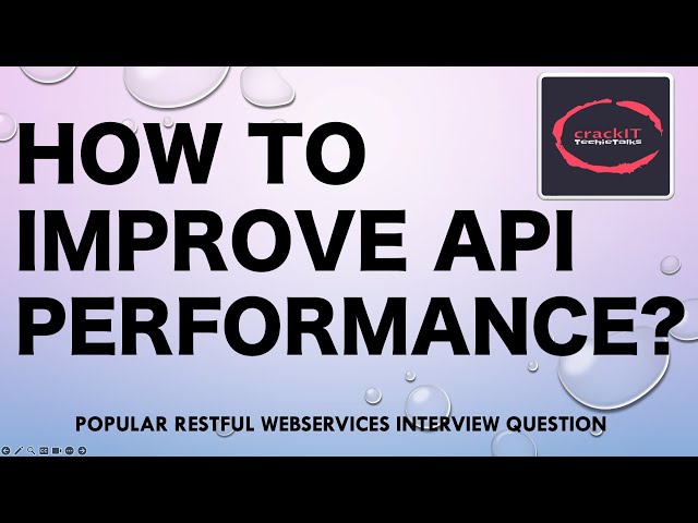 How to improve API performance?
