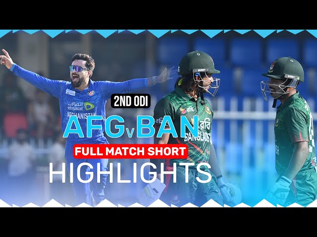 Bangladesh Beat Afghanistan to Level the Series | Full Match Short Highlights | 2nd ODI | Sharjah