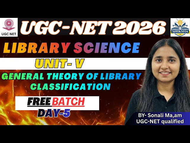 General Theory of Library Classification | Two Stage Theory Explained (Ranganathan)| By sonali ma'am