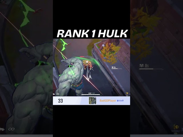 RANK 1 HULK in Marvel Rivals #shorts #marvelrivals #hulk #rank1