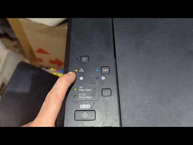 Printer Canon flashes 10 times support code B203