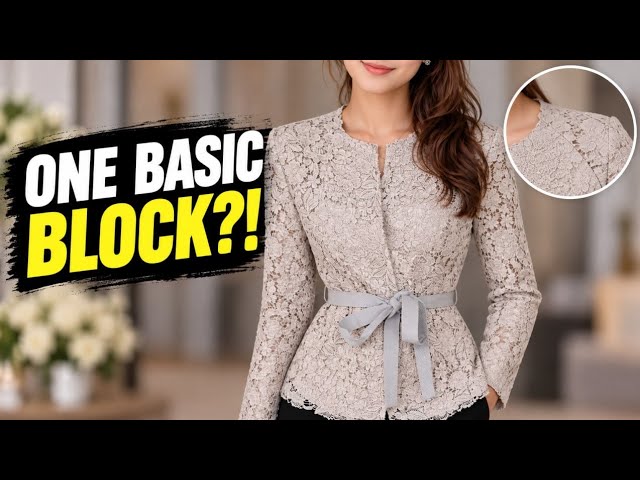 I Turned One Basic Bodice Into This Elegant Raglan Jacket