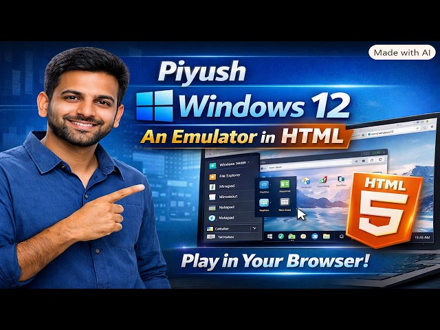 Piyush Windows 12 An Emulator in HTML