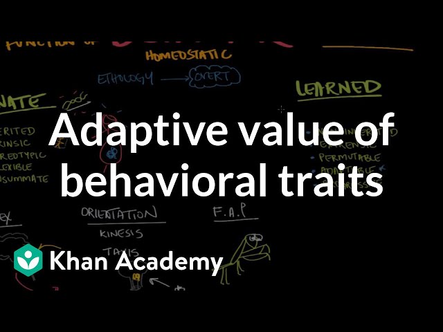 Adaptive value of behavioral traits | Behavior | MCAT | Khan Academy