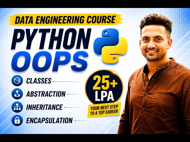 Python OOPS Complete Tutorial | Classes, Objects, Inheritance & Polymorphism | Data Engineering