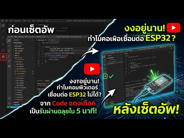 ตั้งแต่ 0 → พร้อมเขียน ESP32 ด้วย ESP-IDF บน VS Code