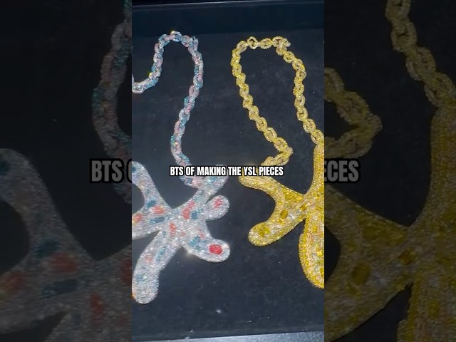 From concept to custom 💎 BTS of making the YSL pieces @YOUNG STONER LIFE RECORDS  #ysl #gld