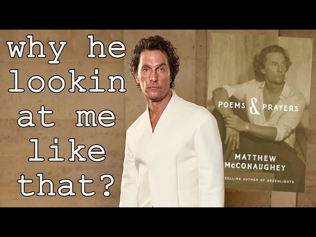Matthew McConaughey's Poetry Book Genuinely Bored Me