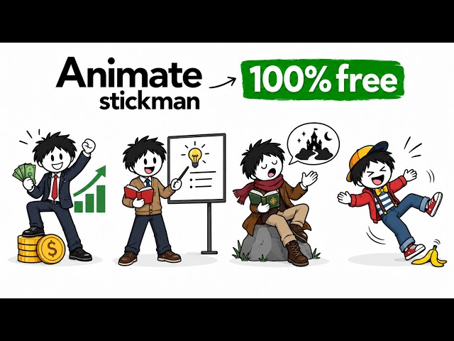 How to Create Stickman Animation Videos for ANY Niche — 100% FREE With AI