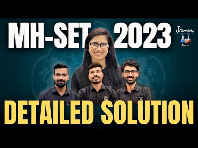 MH SET 2023 Solution Chemistry| MH SET 2023 Answer Key | Maharashtra SET Chemistry Paper Solution