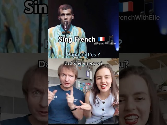 Apprendre Stromae en s'amusant 🇫🇷🎶 #frenchtips #papaoutai #stromae