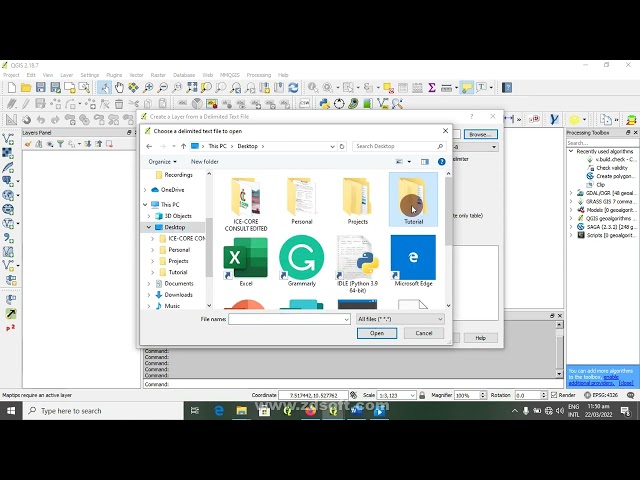 HOW TO IMPORT CSV POINT DATA INTO QGIS