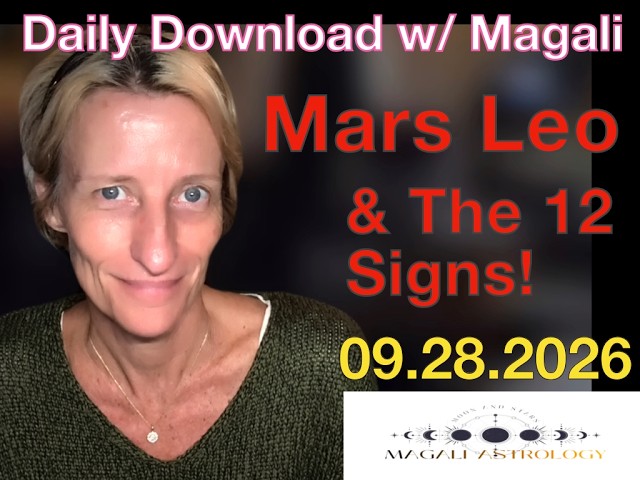 Mars in Leo to S Node + Jupiter & Squares Venus in Scorpio. Astrology w Magali