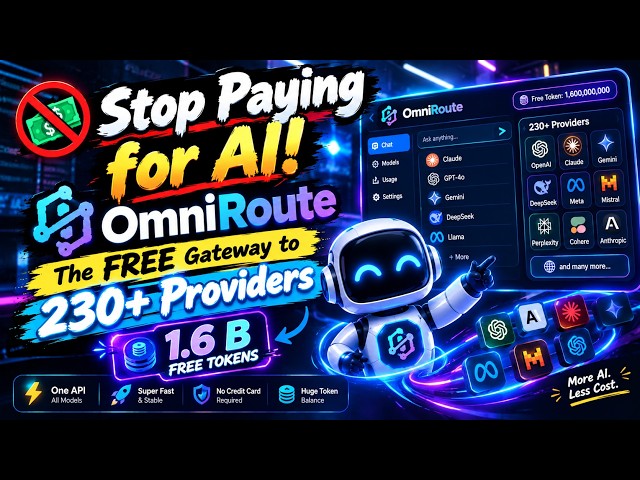 Stop Paying for AI! OmniRoute — The FREE Gateway to 230+ Providers