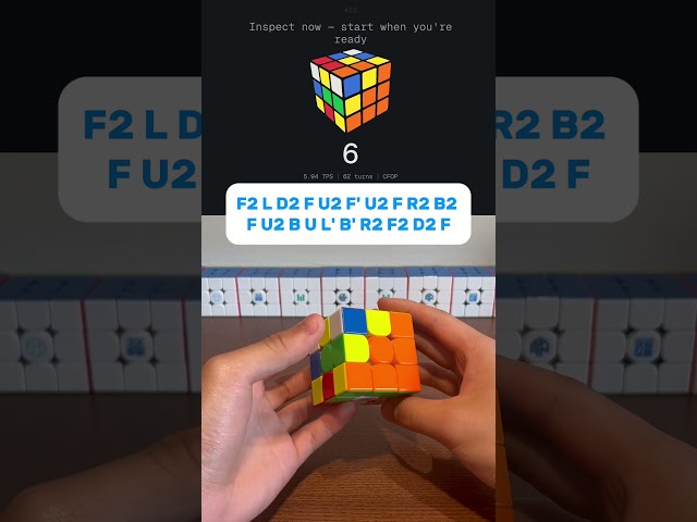 Day 5 of attempting the Acubemy Daily Scramble until I get sub-8 #cubing #series #speedcubing