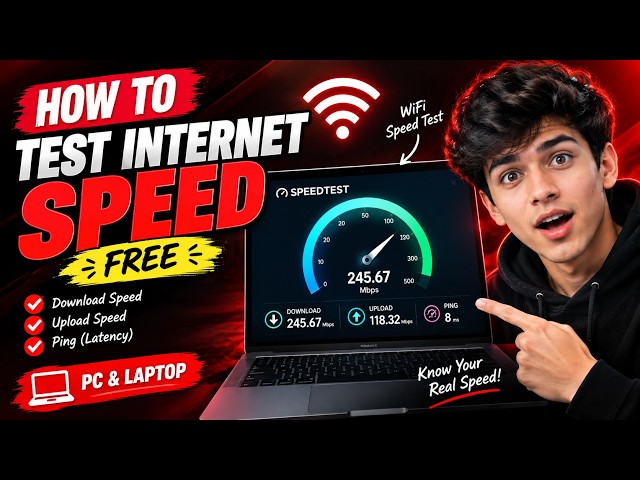 How to Test Internet Speed on PC & Laptop (WiFi Speed Test Tutorial)