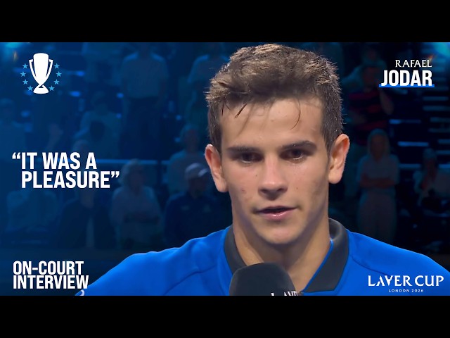 Rafael Jodar On-Court Interview | Laver Cup 2026 Match 3