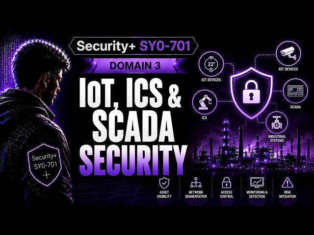 Security+ SY0-701: IoT, ICS & SCADA Security Explained | Domain 3
