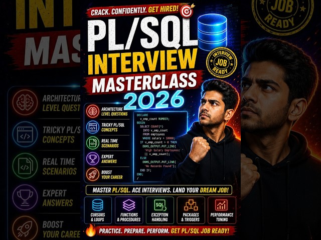 PL/SQL Interview Masterclass 2026 🚀 Advanced Oracle Questions Explained