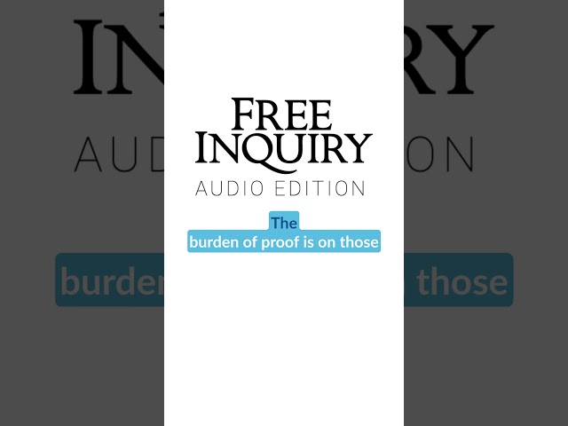 Free Inquiry — now available in audio