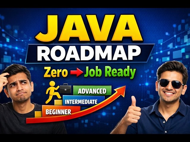 Complete Java Roadmap for Beginners | Step by Step Guide | Java Full Roadmap in One Video |