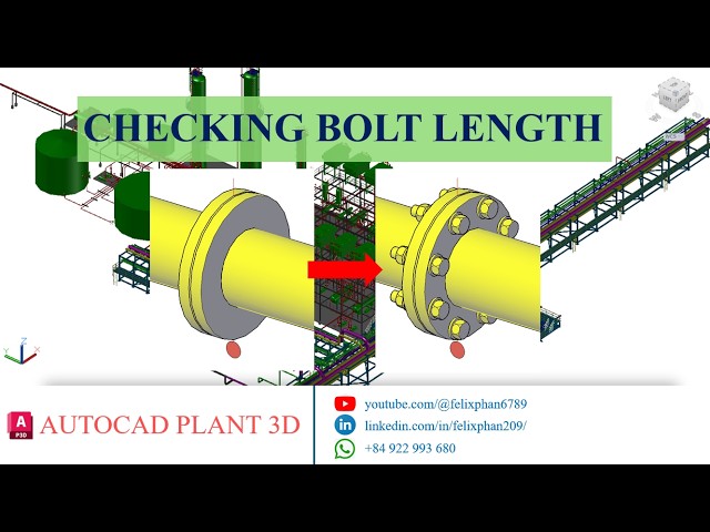 AutoCAD Plant 3D - ENABLE BOLT FOR CHECKING version 3