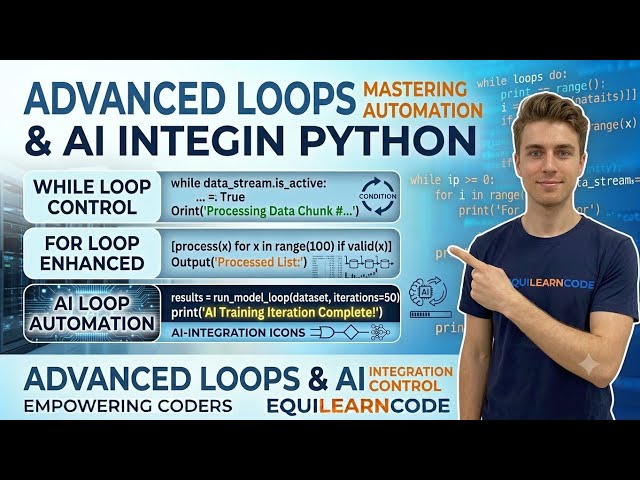 [English] Python Loops Explained for Beginners 🐍 | For Loop & While Loop | Python Tutorial 2026