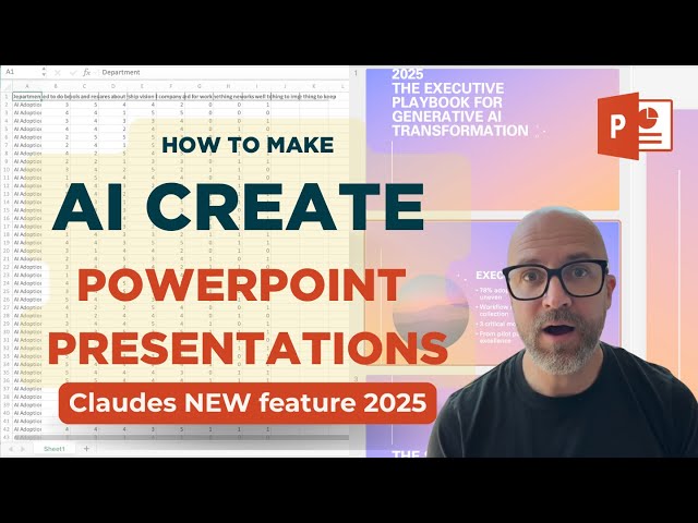 How to Make AI Create PowerPoint Presentations (Claude's NEW Feature 2025)