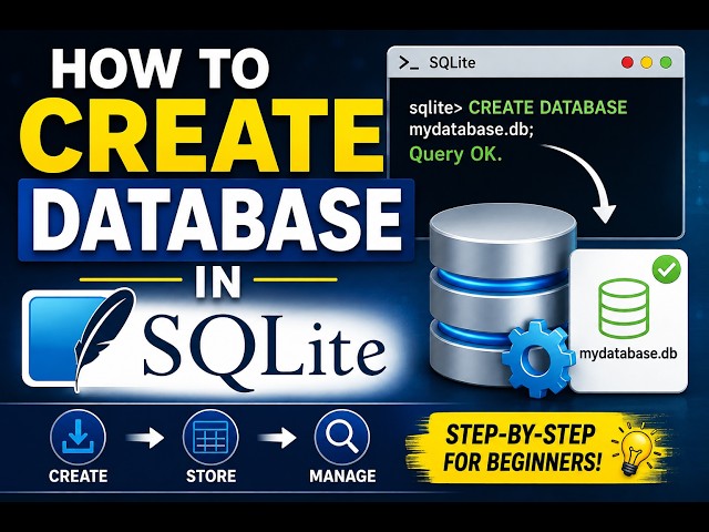 How to Create Database in SQLite?