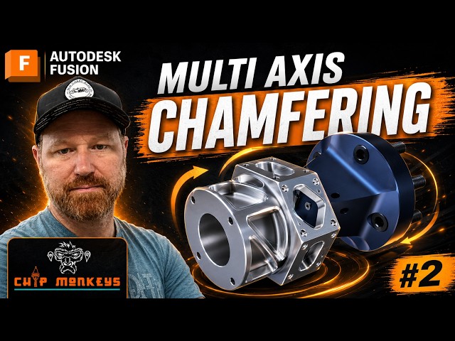 Autodesk Fusion Multi-Axis Chamfering | 4th & 5th Axis Deburring