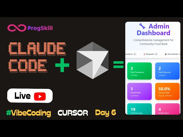 Day 6 -- Vibe Coding a Community food bank Until We Donate $100