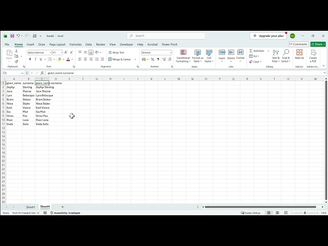 7 Use Flash Fill in Excel New | Excel Tutorial for Beginners