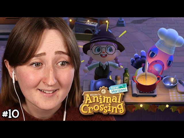 FINALLY learning how to cook! | Animal Crossing #10