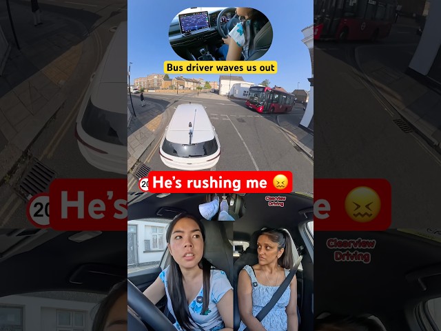 BRUVV 😭😖 #driving #car #test #london #bus #giveway #junction #hazard #teacher #pov