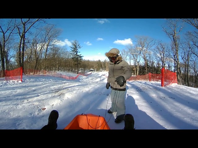 sub zero sledding